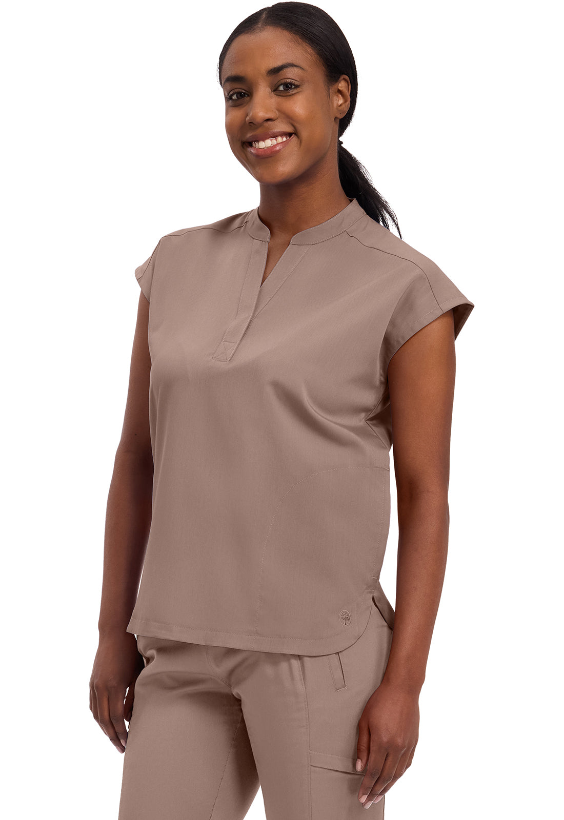 Healing Hands Purple Label Scrubs Journey Mandarin Collar Top 2152