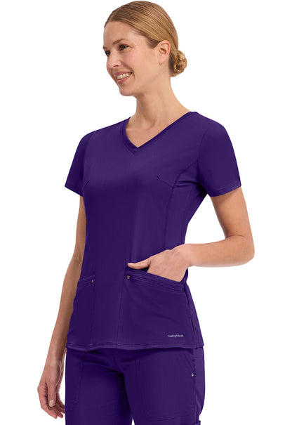 Healing Hands Purple Label Scrubs Juliet V Neck Top 2245