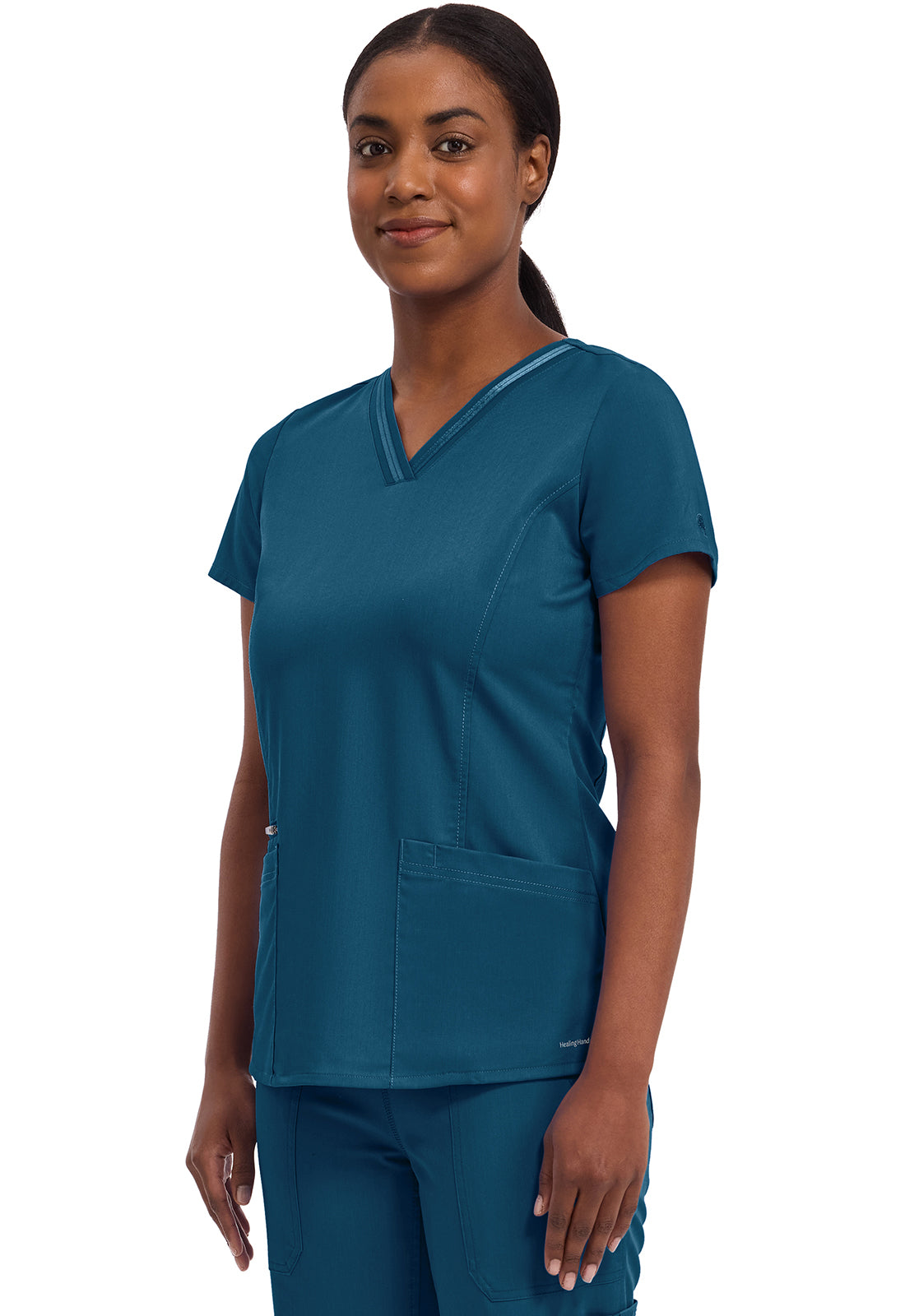 Healing Hands Purple Label Scrubs Jasmine V Neck Top 2278