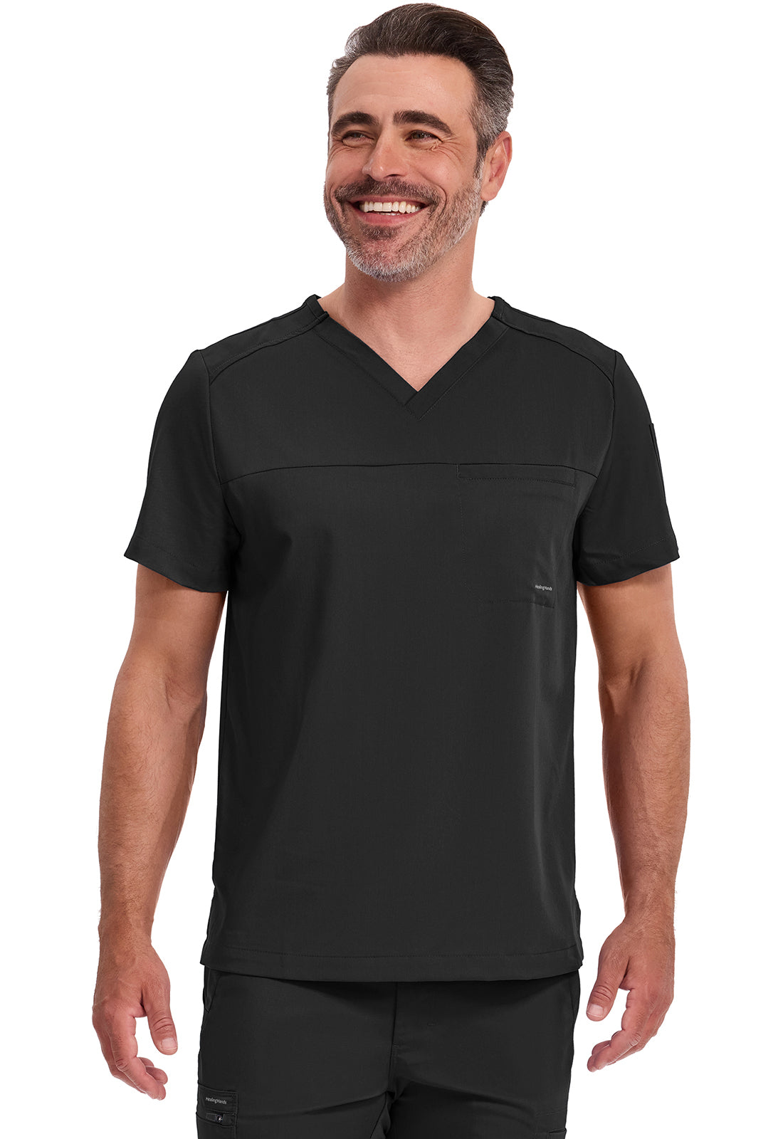 Camiseta de uniforme médico Healing Hands Purple Label Justin para hombre 2330