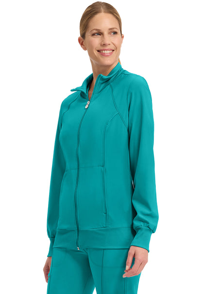 Chaqueta médica Cherokee Infinity con cremallera frontal 2391A (negro, caribeño, azul marino, peltre, azul real y blanco)