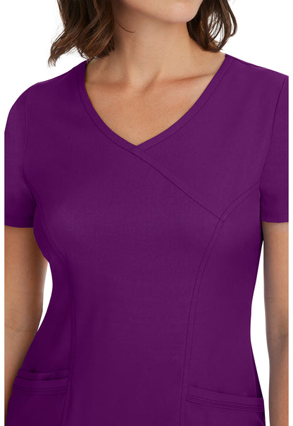 Healing Hands Works Scrubs Madison Mock Wrap Top 2525