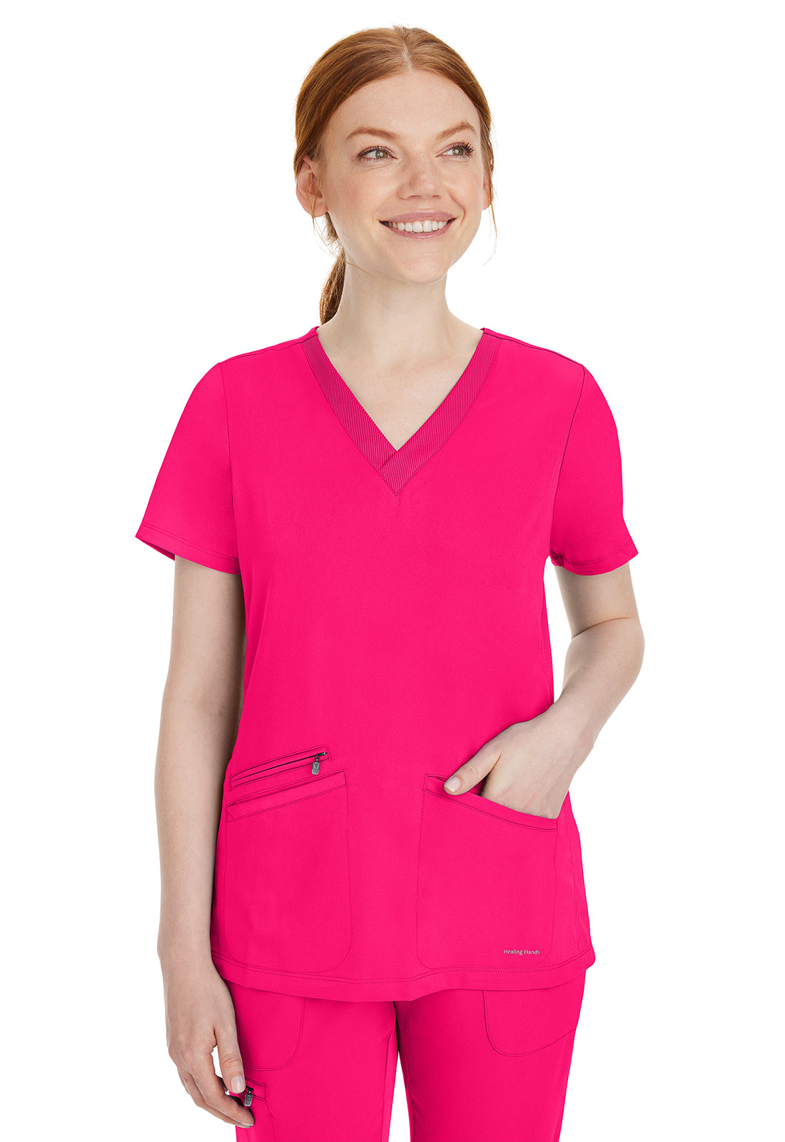 Healing Hands Works Scrubs Mariah V Neck Top 2530