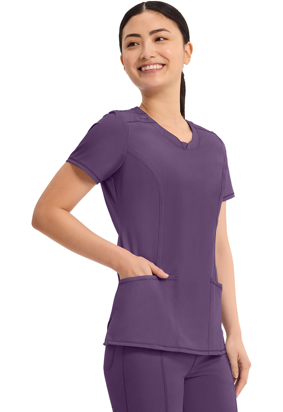 Cherokee Infinity Scrubs Round Neck Top 2624A