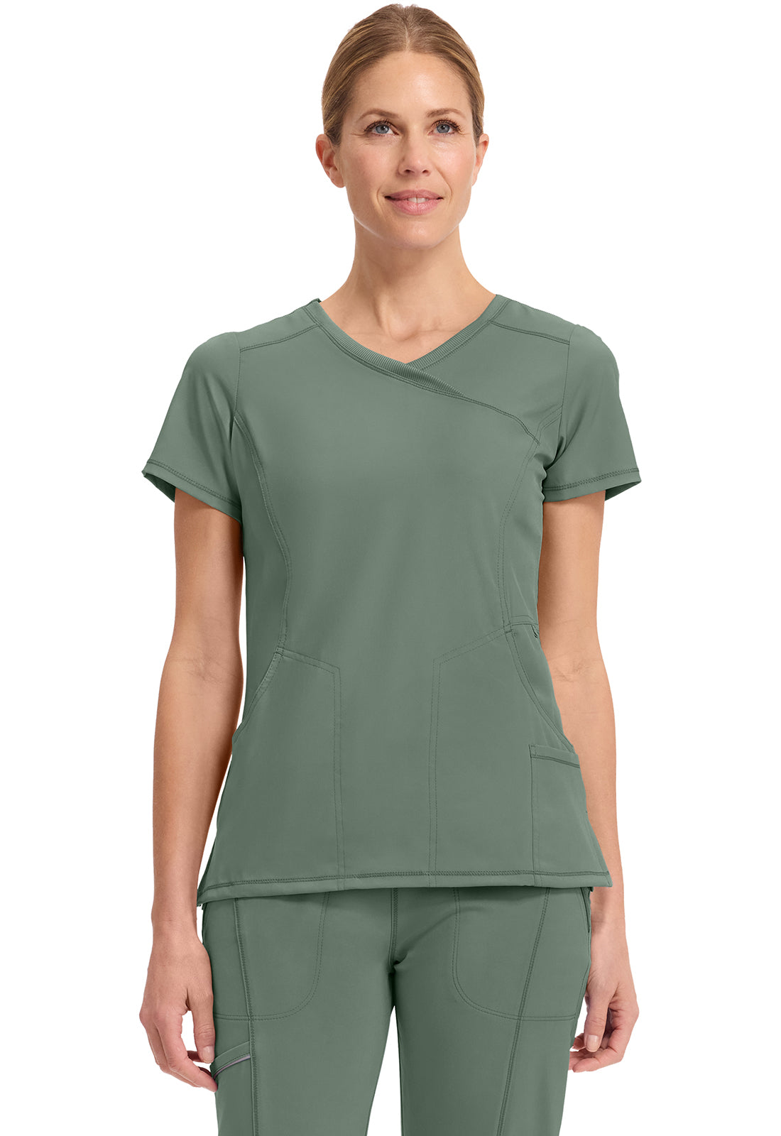 Cherokee Infinity Scrubs Mock Wrap Top 2625A