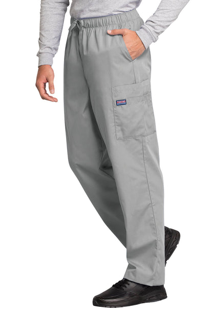 Pantalón médico Cherokee WW Originals Cargo con cordón ajustable para hombre, talla 4000, negro, azul marino y peltre