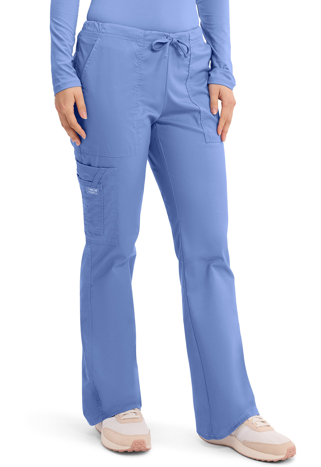 Cherokee WW Core Stretch Scrubs Drawstring Cargo Pant 4044