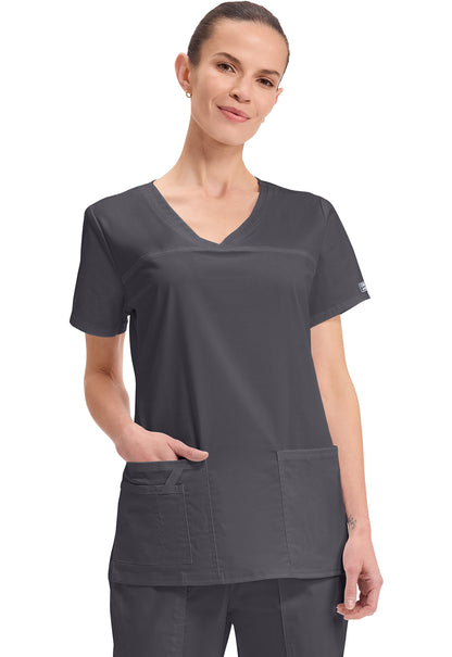 Cherokee WW Core Stretch Scrub V Neck Top 4727