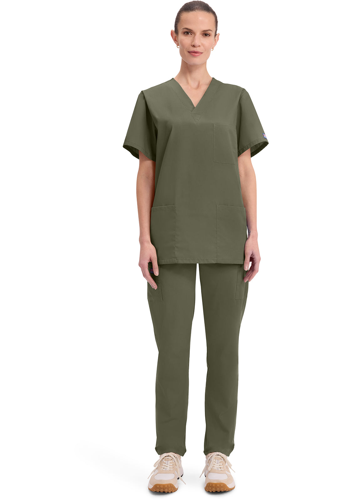 Cherokee WW Originals Scrubs Unisex V Neck Top 4876