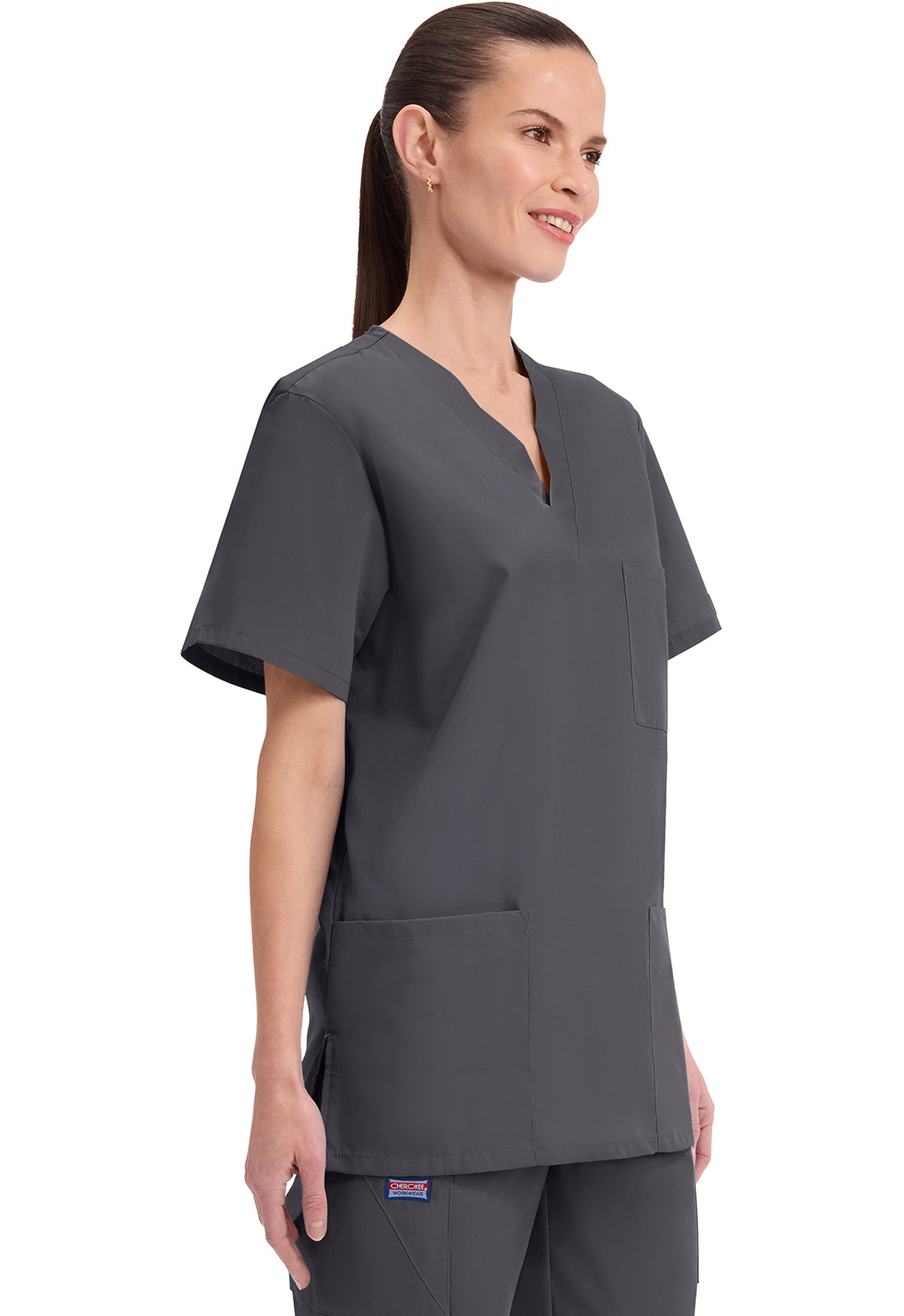 Cherokee WW Originals Scrubs Unisex V Neck Top 4876