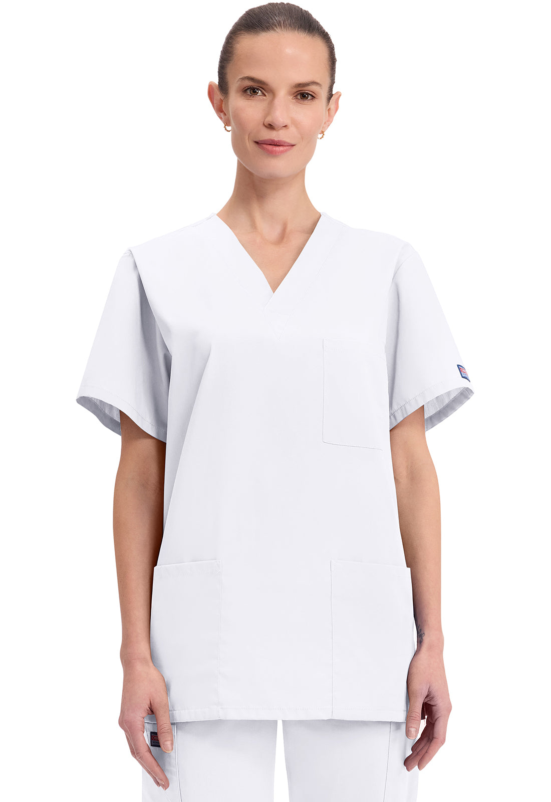 Cherokee WW Originals Scrubs Unisex V Neck Top 4876