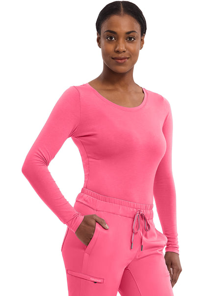 Healing Hands Knits Scrubs Melissa Long Sleeve Knit Tee Underscrubs 5047