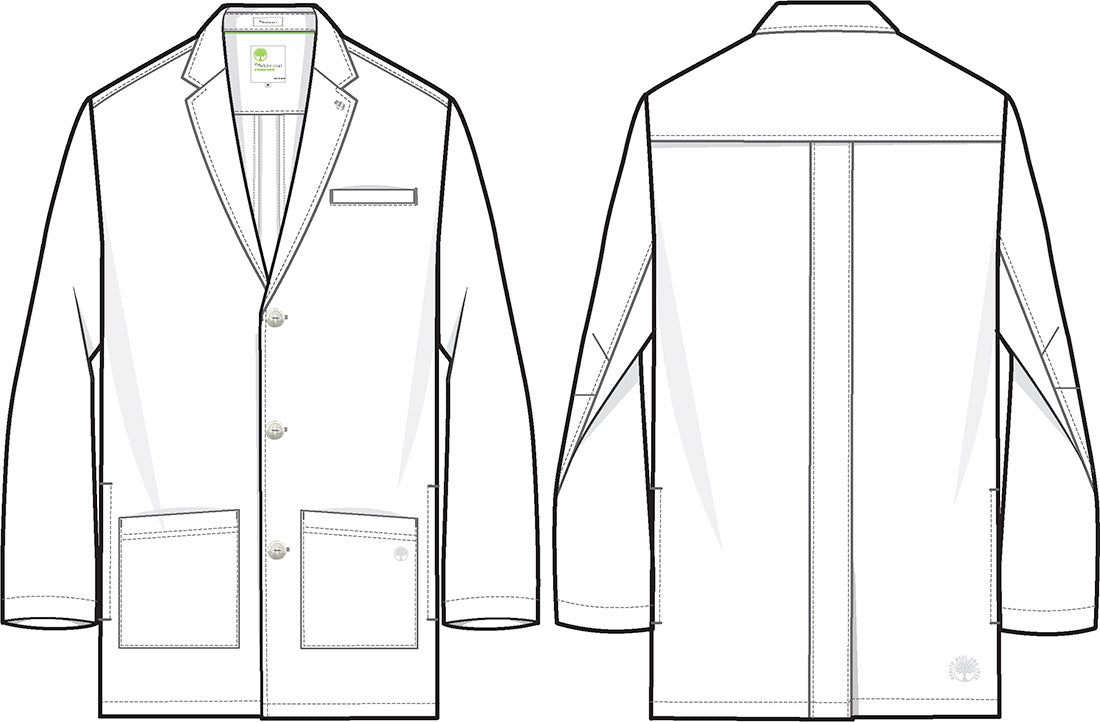 Healing Hands Logan Mens 34.25" Lab Coat 5100