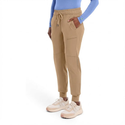 Pantalón deportivo Healing Hands Naya 9156 en negro, azul marino, peltre y azul real