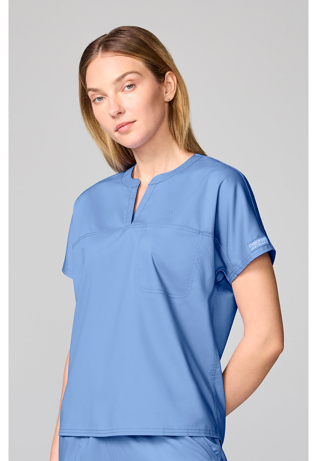 Cherokee WW Revolution Mandarin Collar Top CK00038