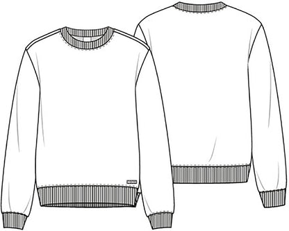 Cherokee Basics Scrubs Men's Crew Neck Sweatshirt CK00048