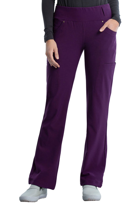 Cherokee iFlex Scrubs Pull On Pant CK002 Eggplant, Galaxy, Red