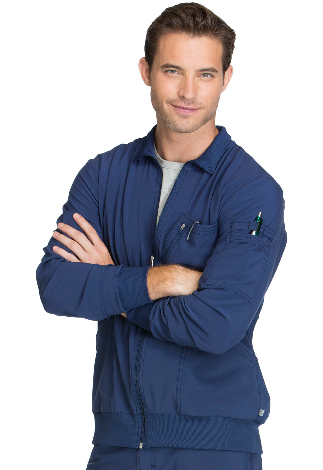 Cherokee Infinity Scrubs Men's Zip Front Jacket CK305A