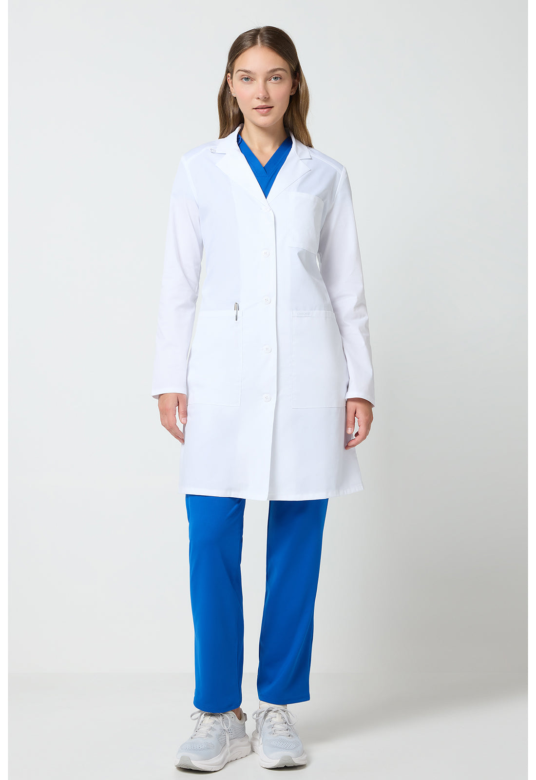 Cherokee Project Lab Women's 37" Lab Coat CK421 WHT