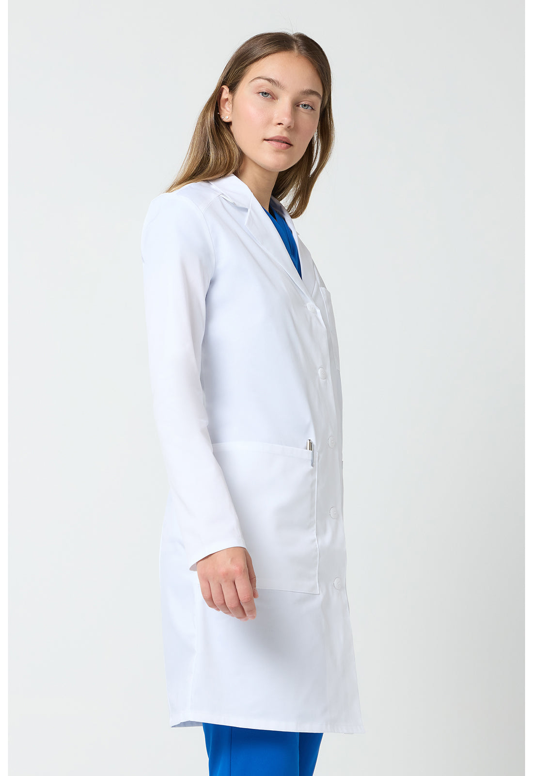 Cherokee Project Lab Women's 37" Lab Coat CK421 WHT