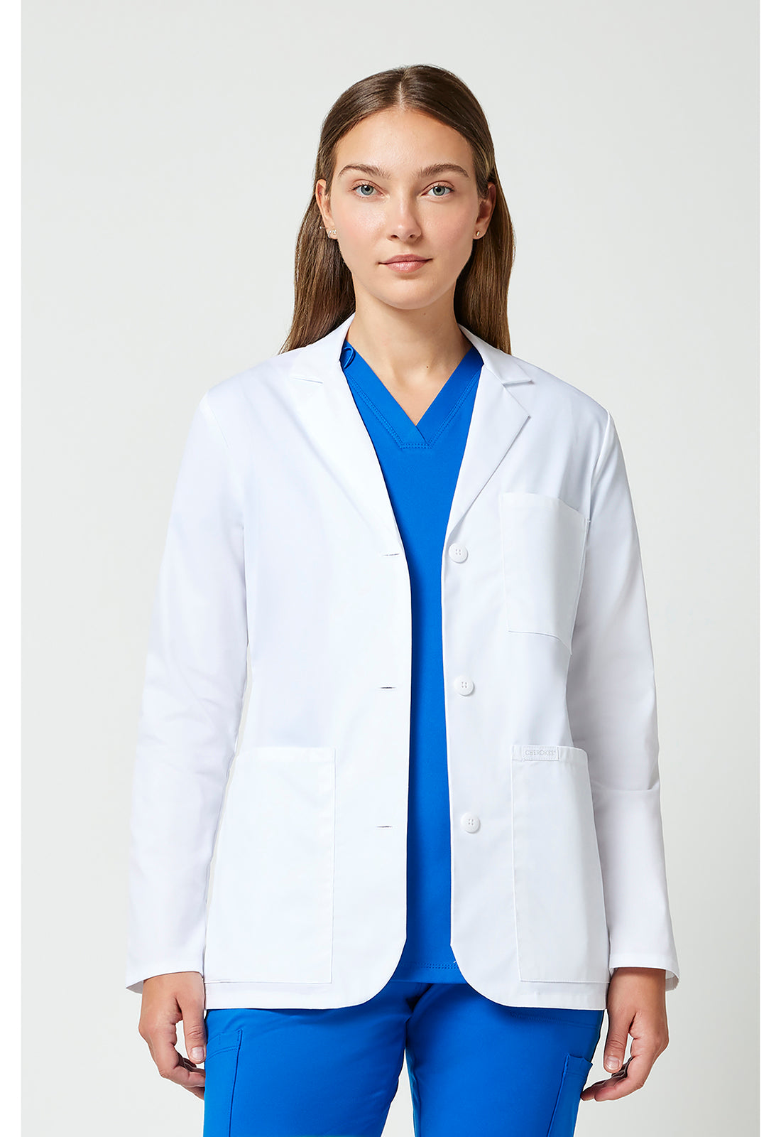 Cherokee Project Lab Women's 28" Consultation Lab Coat CK451 WHT