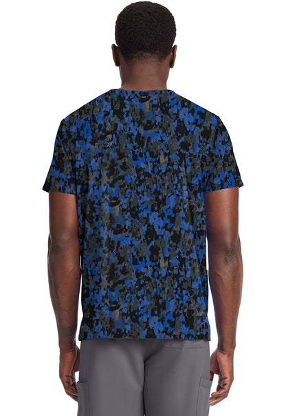 Dabbling In Paint Cherokee Print Unisex V Neck Scrub Top CK691 DBPT