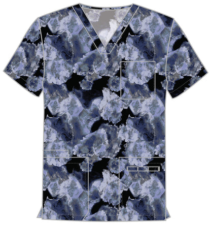 Ice Cold Cherokee Print Unisex V Neck Scrub Top CK691 ICCD