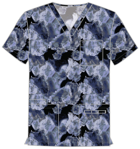 Ice Cold Cherokee Print Unisex V Neck Scrub Top CK691 ICCD