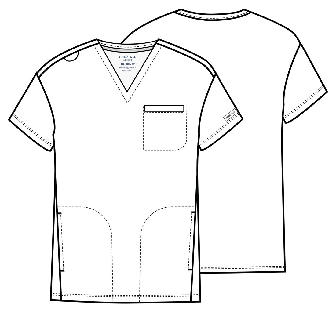Cherokee Achieve Scrubs Men's V Neck Top CK729