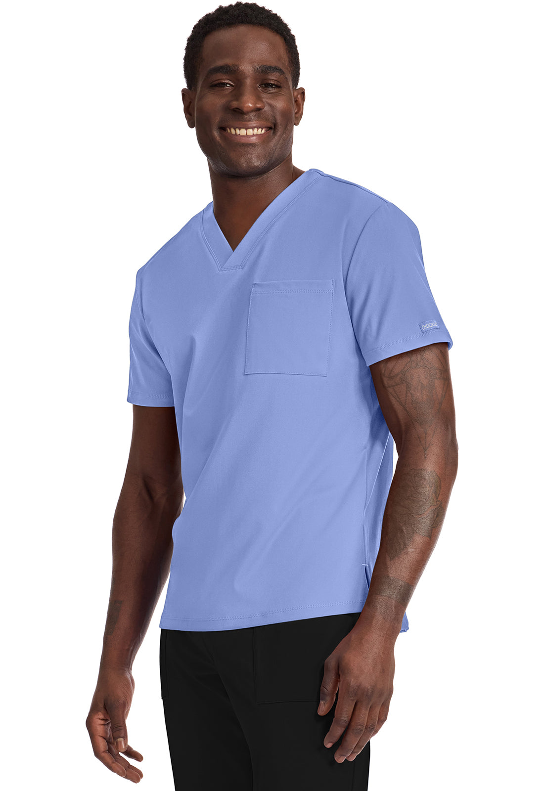 Cherokee Achieve Scrubs Men's Tuck In V Neck Top CK834