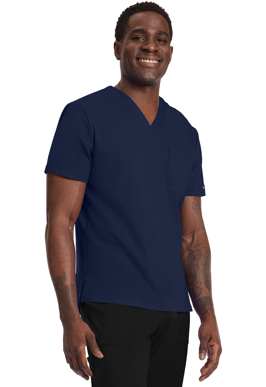 Cherokee Achieve Scrubs Men's Tuck In V Neck Top CK834