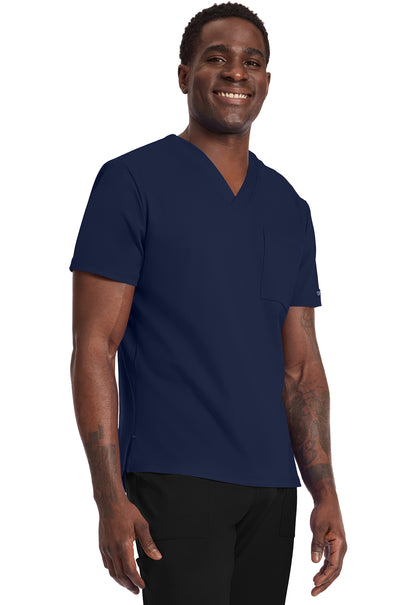Cherokee Achieve Scrubs Men's Tuck In V Neck Top CK834