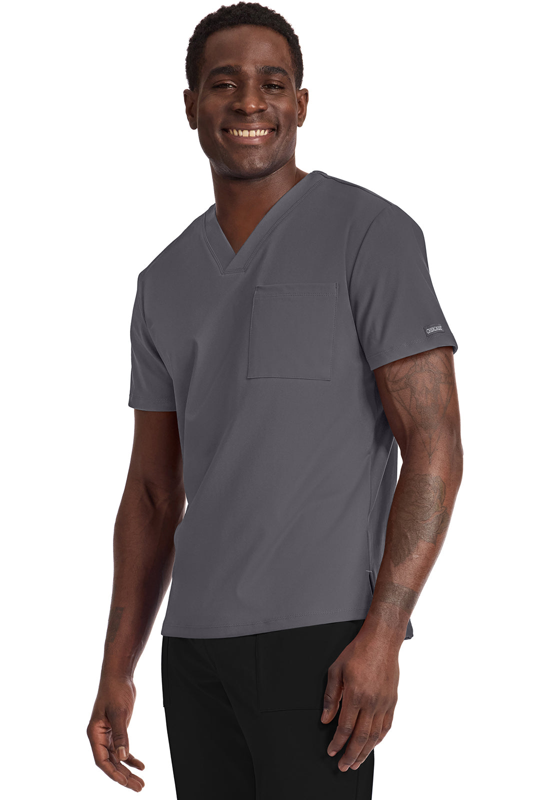 Cherokee Achieve Scrubs Men's Tuck In V Neck Top CK834