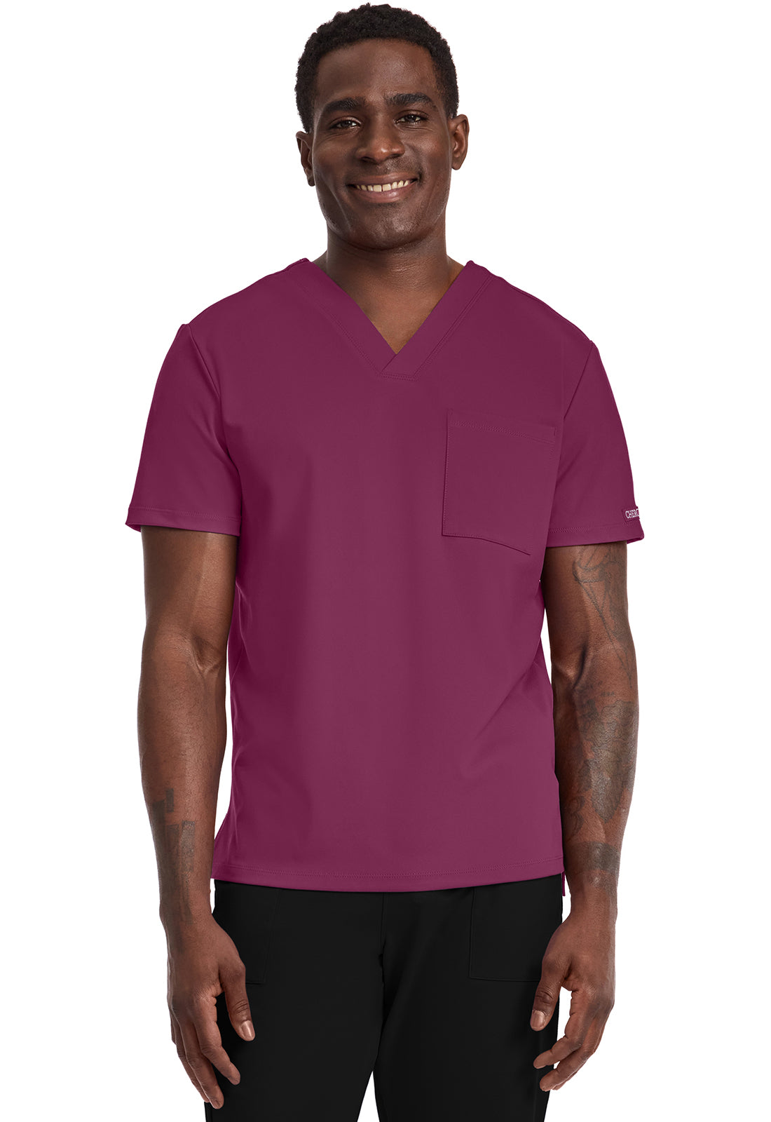 Cherokee Achieve Scrubs Men's Tuck In V Neck Top CK834