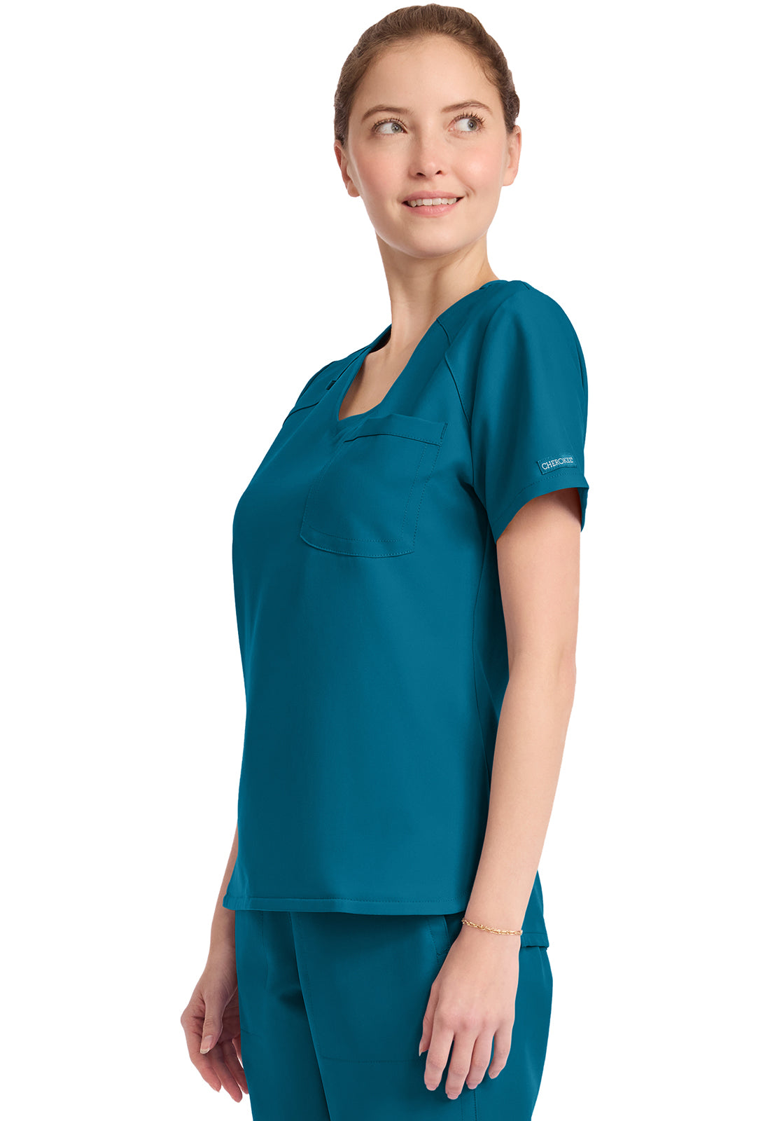 Cherokee WW Originals Ultra Scrubs Tuckable V Neck Top CK954A
