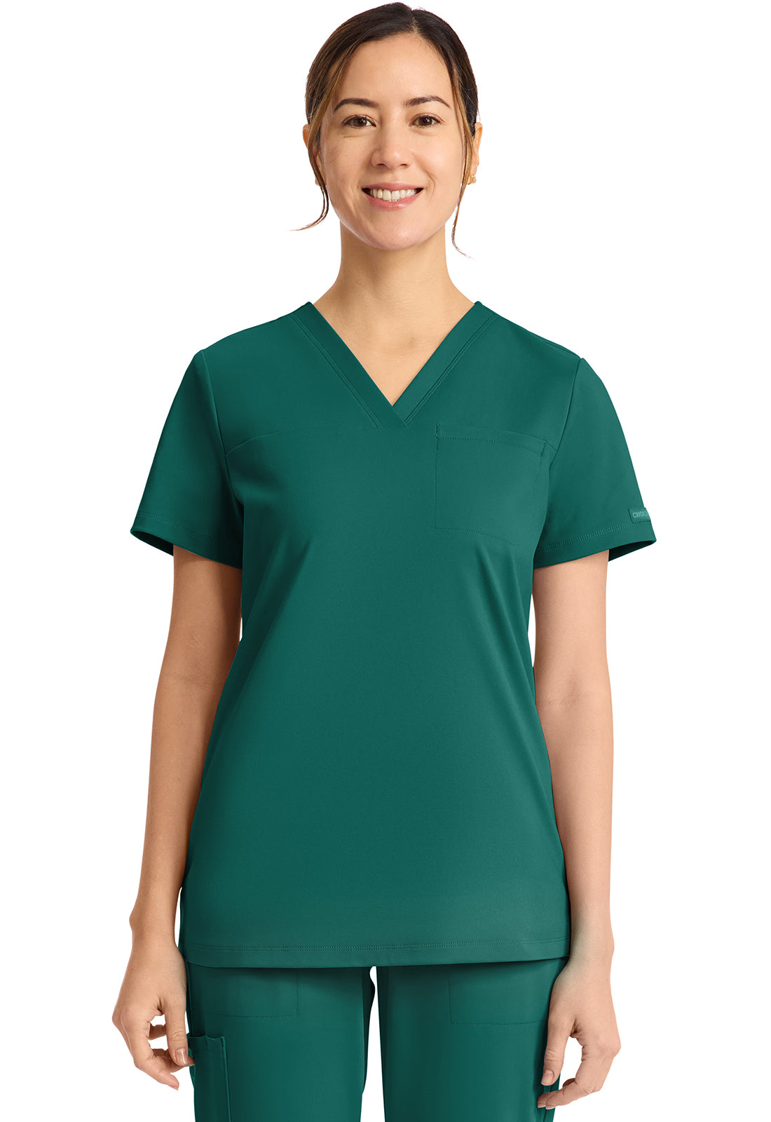 Cherokee Achieve Scrubs Tuck In V Neck Top CK963