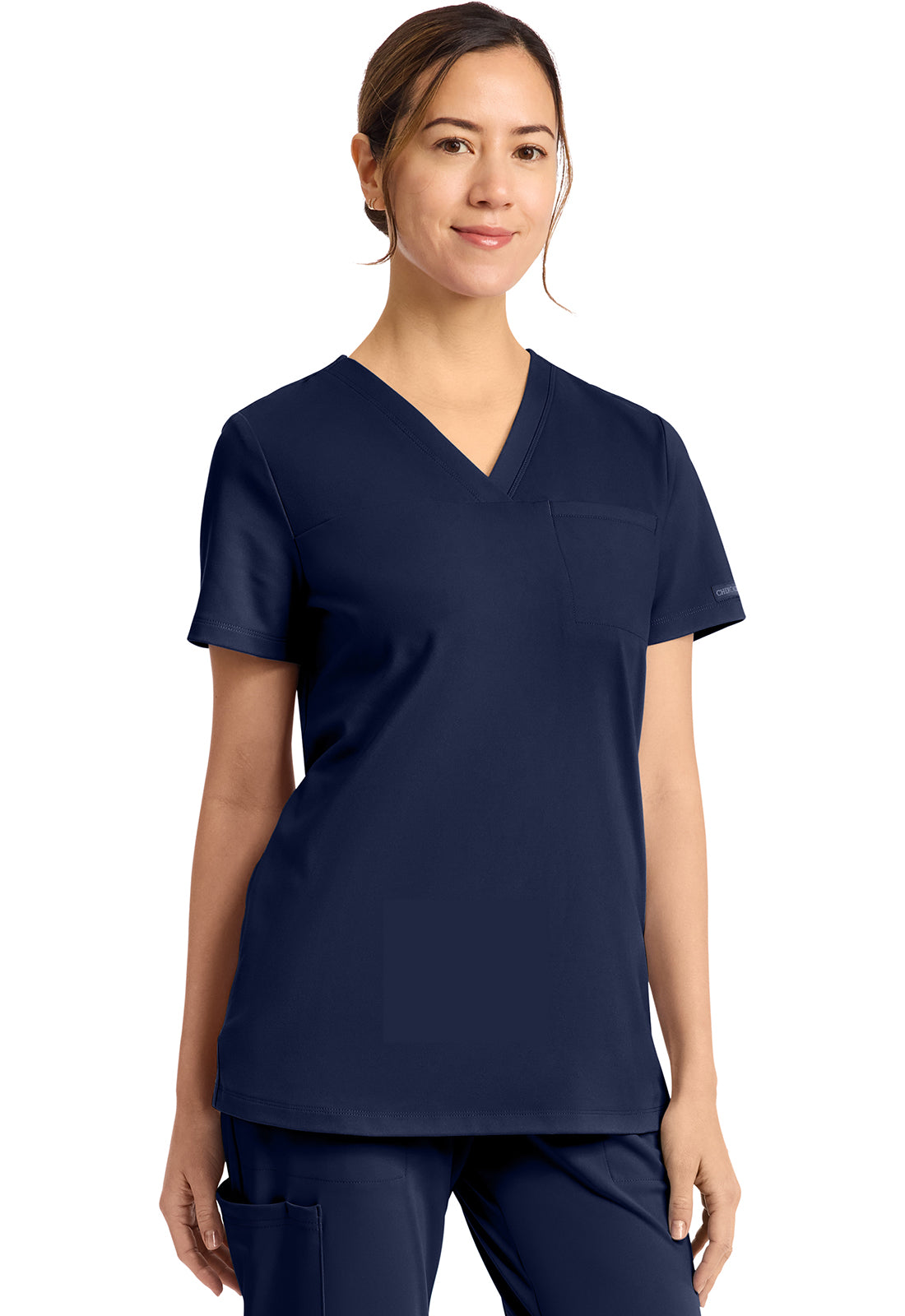 Cherokee Achieve Scrubs Tuck In V Neck Top CK963