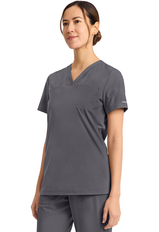 Cherokee Achieve Scrubs Tuck In V Neck Top CK963