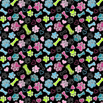 Doggy Doodle Cherokee Print V Neck Scrub Top CK857 DGDD