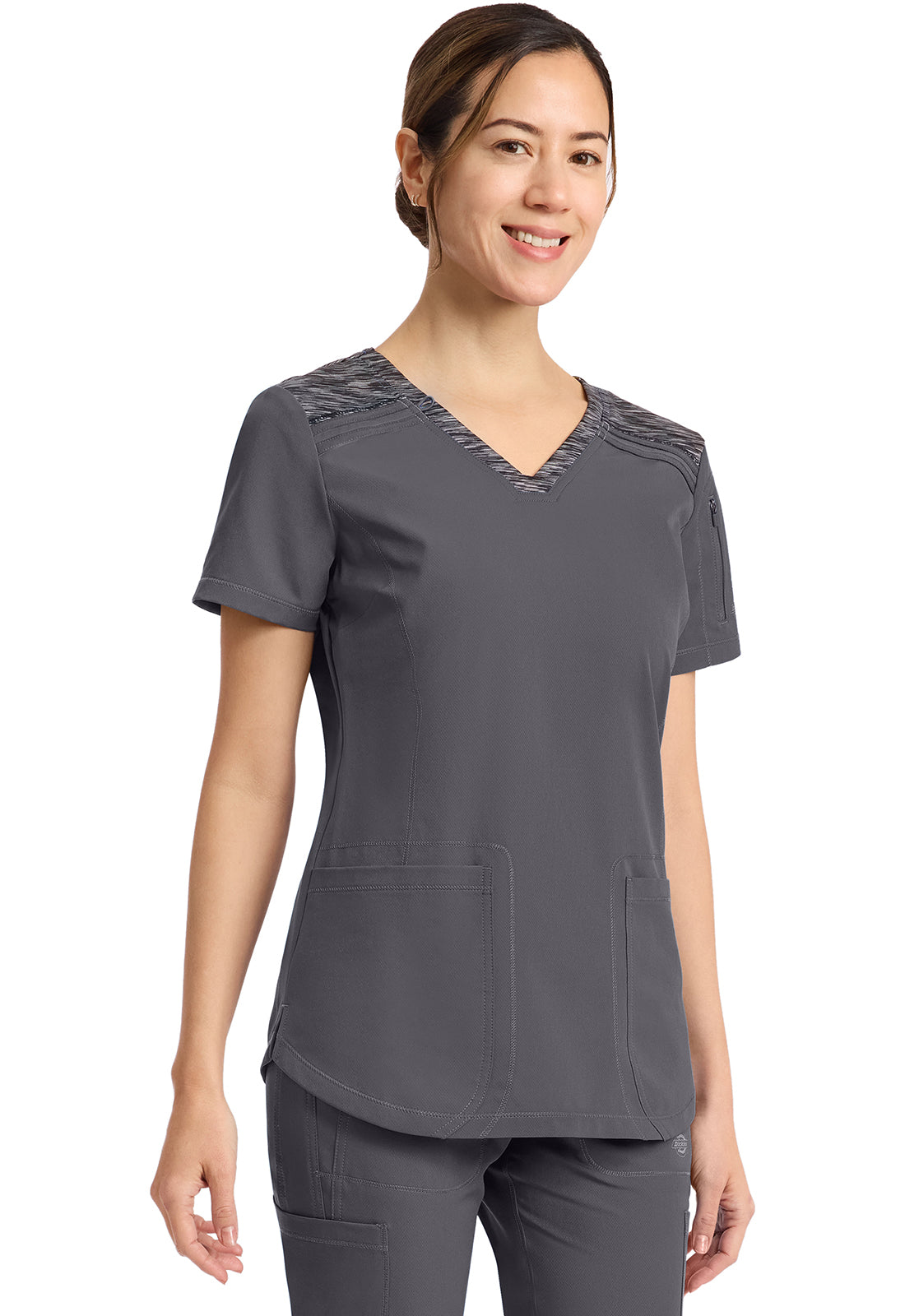 Dickes Dynamix Scrubs V Neck Scrub Top DK740
