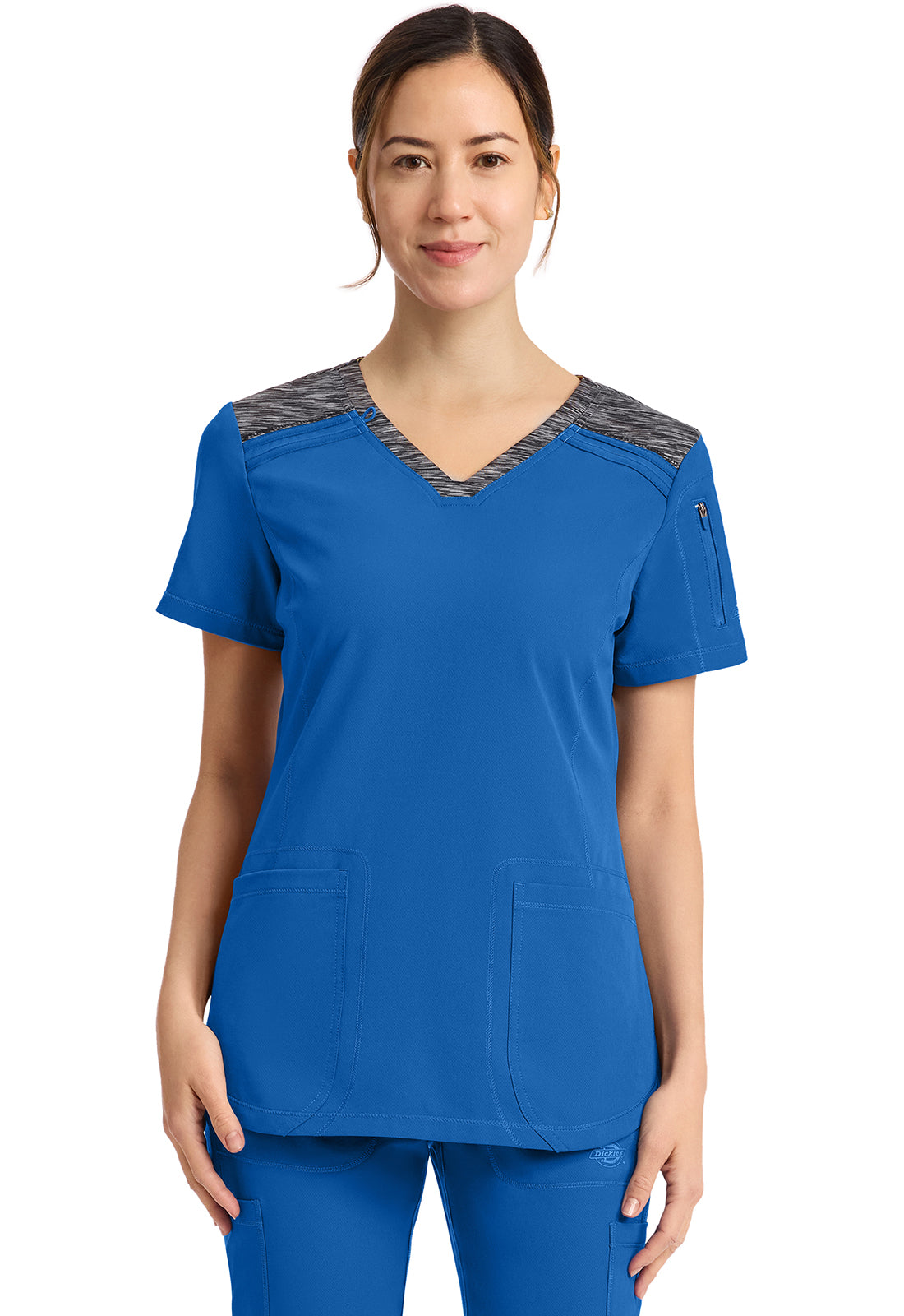Dickes Dynamix Scrubs V Neck Scrub Top DK740