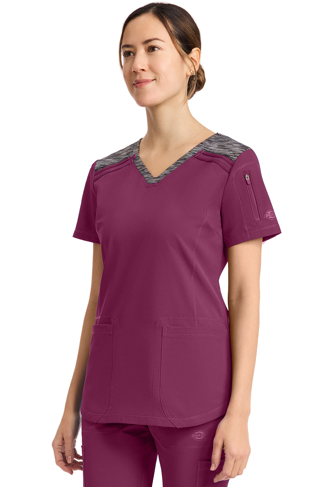 Dickes Dynamix Scrubs V Neck Scrub Top DK740