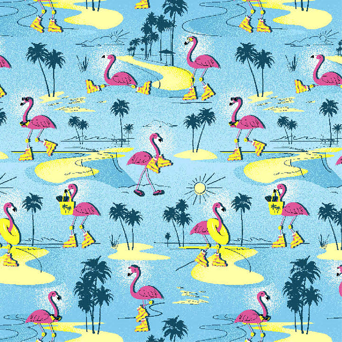 Flamazing Skaters Cherokee Print V Neck Scrub Top CK857 FKTR