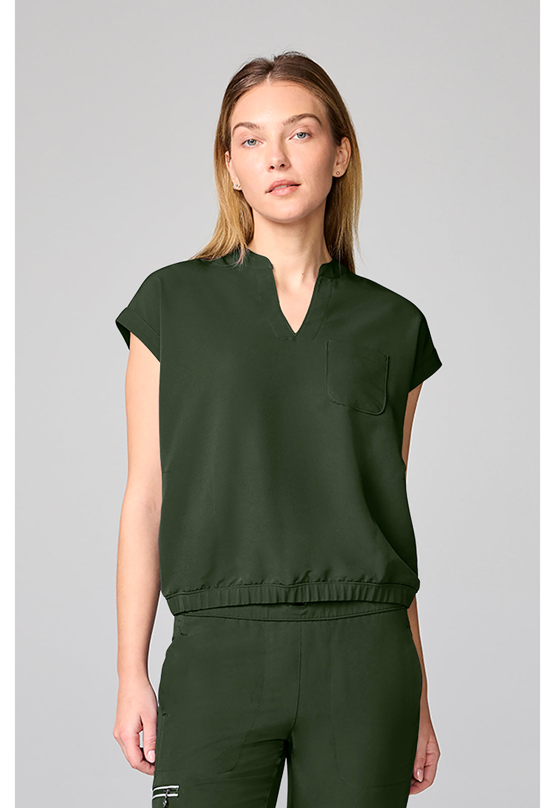 Healing Hands 360 Scrubs Mandarin Collar Crop Top HH00014