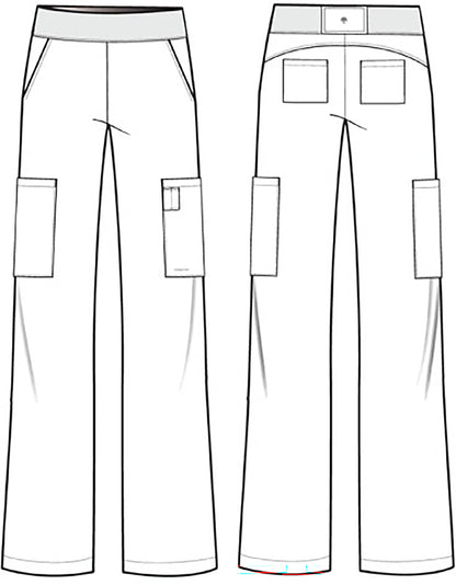 Healing Hands Works Scrubs Ruth Wide Leg Pant HH00045
