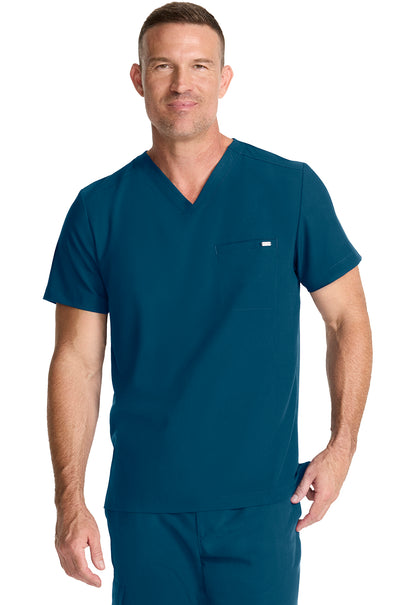 Healing Hands Quest Scrubs Ari Mens V Neck Top HH758