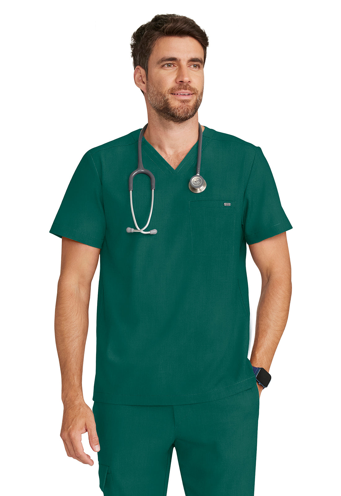 Healing Hands Quest Scrubs Ari Mens V Neck Top HH758