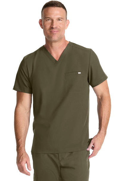 Healing Hands Quest Scrubs Ari Mens V Neck Top HH758