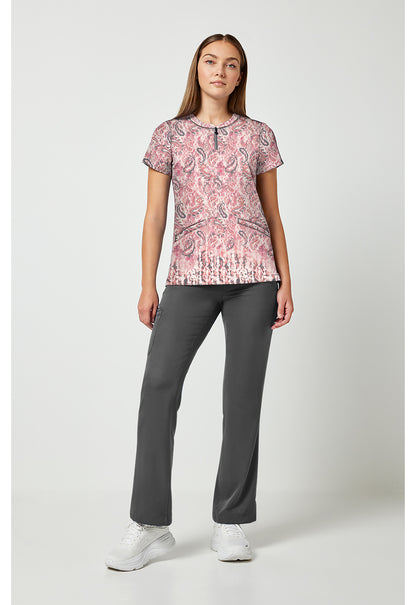 Healing Hands Ivy Paisley Python Print Scrub Top HH911 PIPT