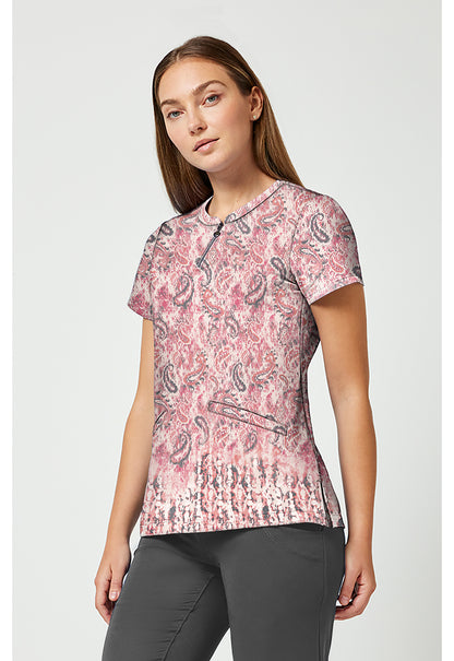 Healing Hands Ivy Paisley Python Print Scrub Top HH911 PIPT